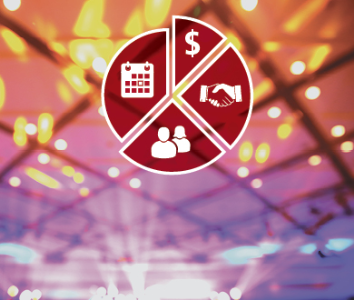 pie chart of icons symbolizing elements of event data